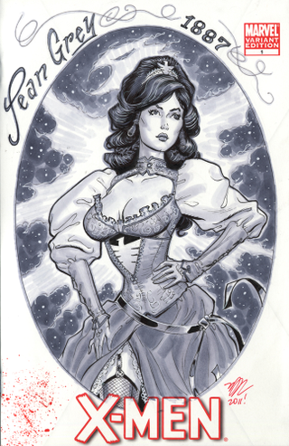 Illustration for article titled Corset-wearing superwomen from the Age of Steam